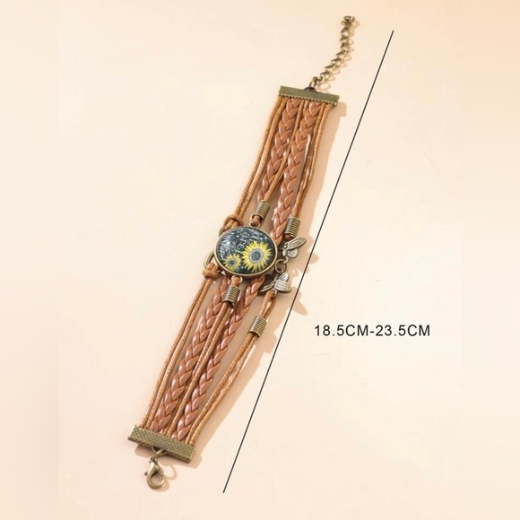 Sunflower pattern round decore You Are My Sunshine printed - Picture 3 of 4